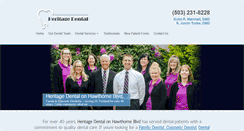 Desktop Screenshot of heritage-dental.com