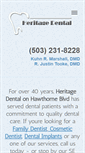 Mobile Screenshot of heritage-dental.com