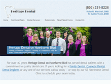 Tablet Screenshot of heritage-dental.com